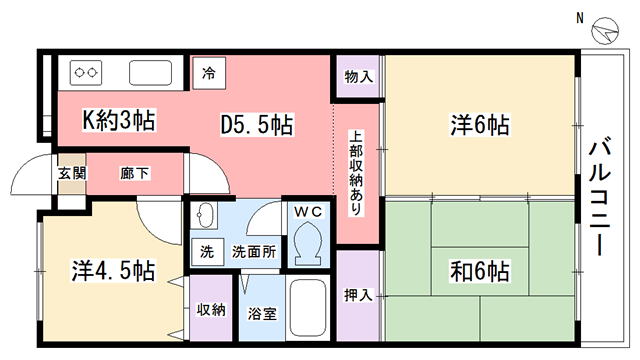 第3サニーハイツヒライ202【大船駅】【富士見町駅】【北鎌倉駅】3DK