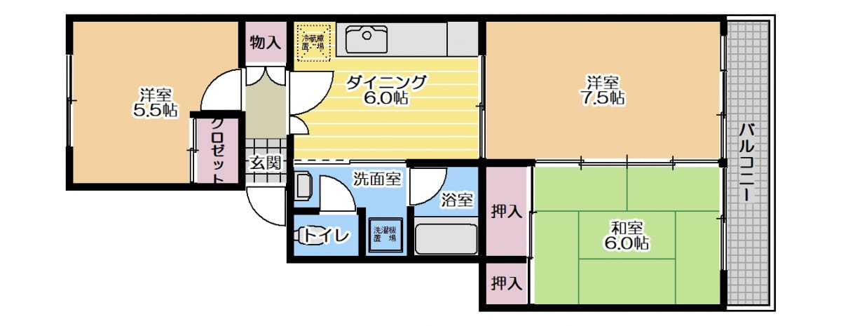 金沢八景ハイム1号棟【金沢八景駅】【野島公園駅】3DK