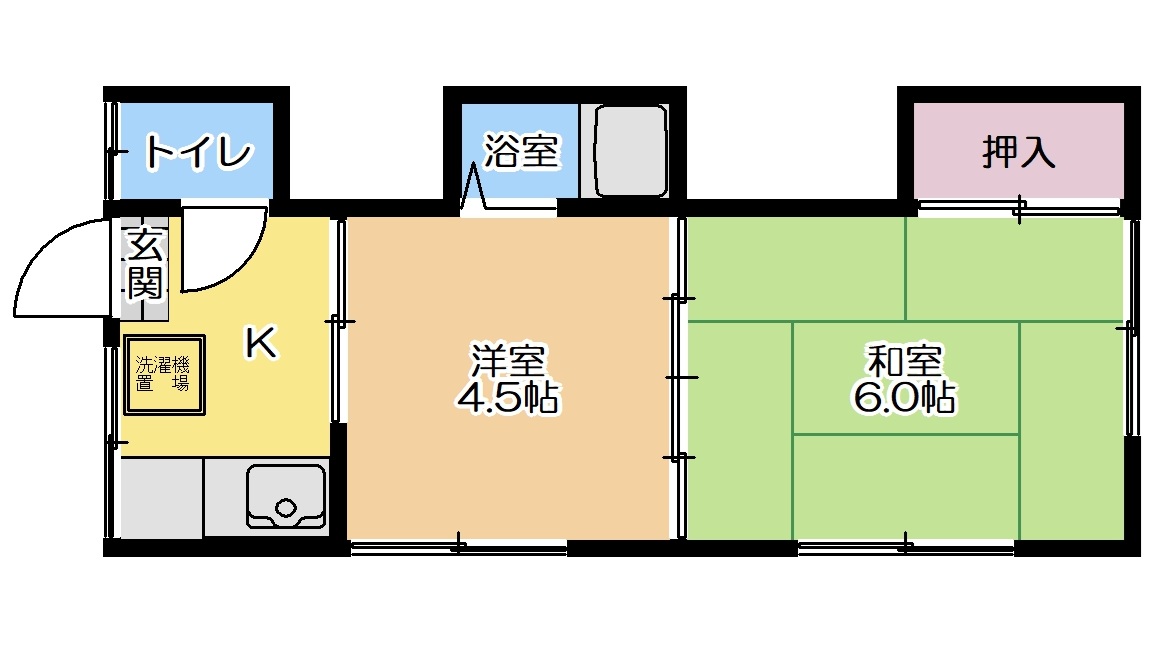 魚万荘201【金沢八景駅】【野島公園駅】1K